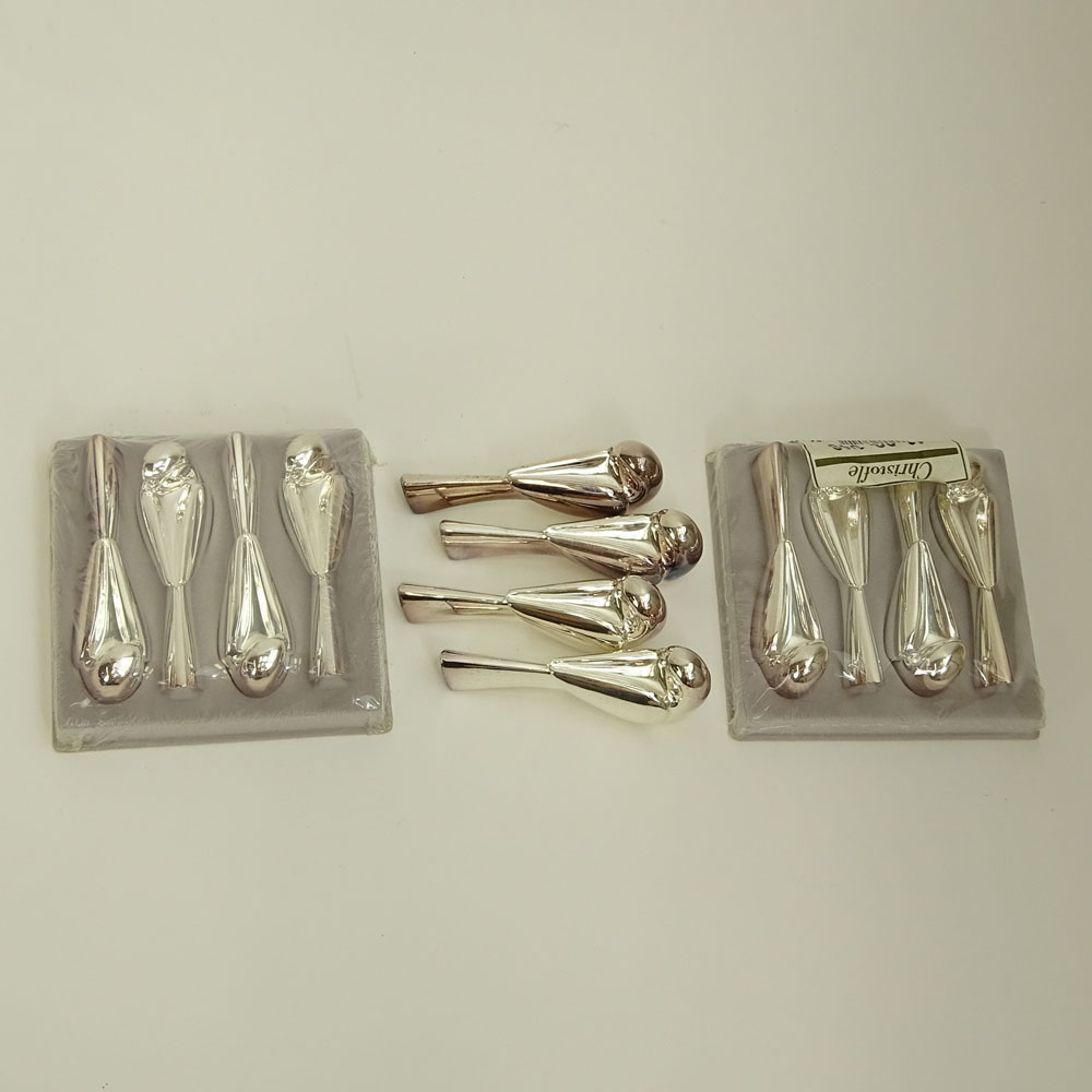 Lot of Twelve (12) Christofle Silver Plate Bird Motif "Picccolo" Knife Rests, In original Boxes. 