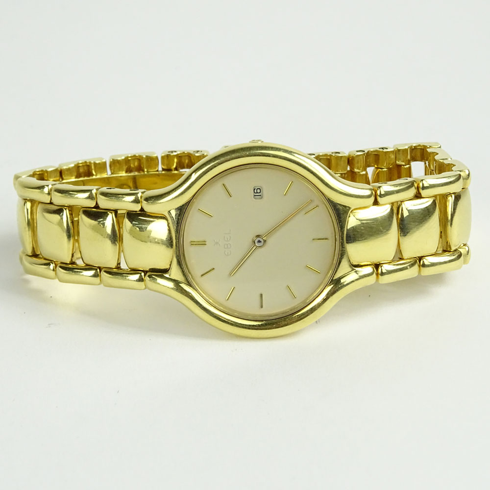 Vintage Ebel Beluga 18 Karat Yellow Gold Quartz Movement Watch.