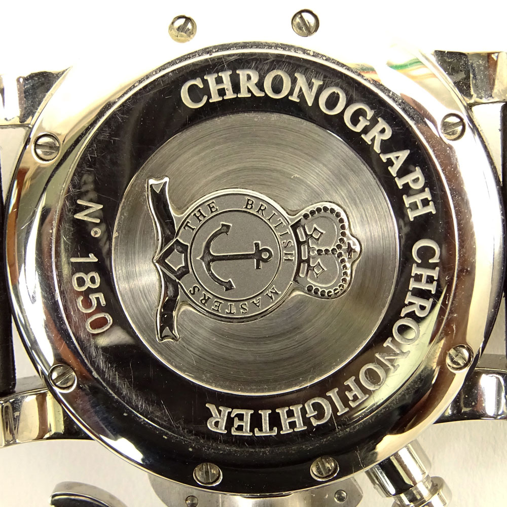 Men's Graham Chrono Fighter Stainless Steel Automatic Movement Chronograph Watch.