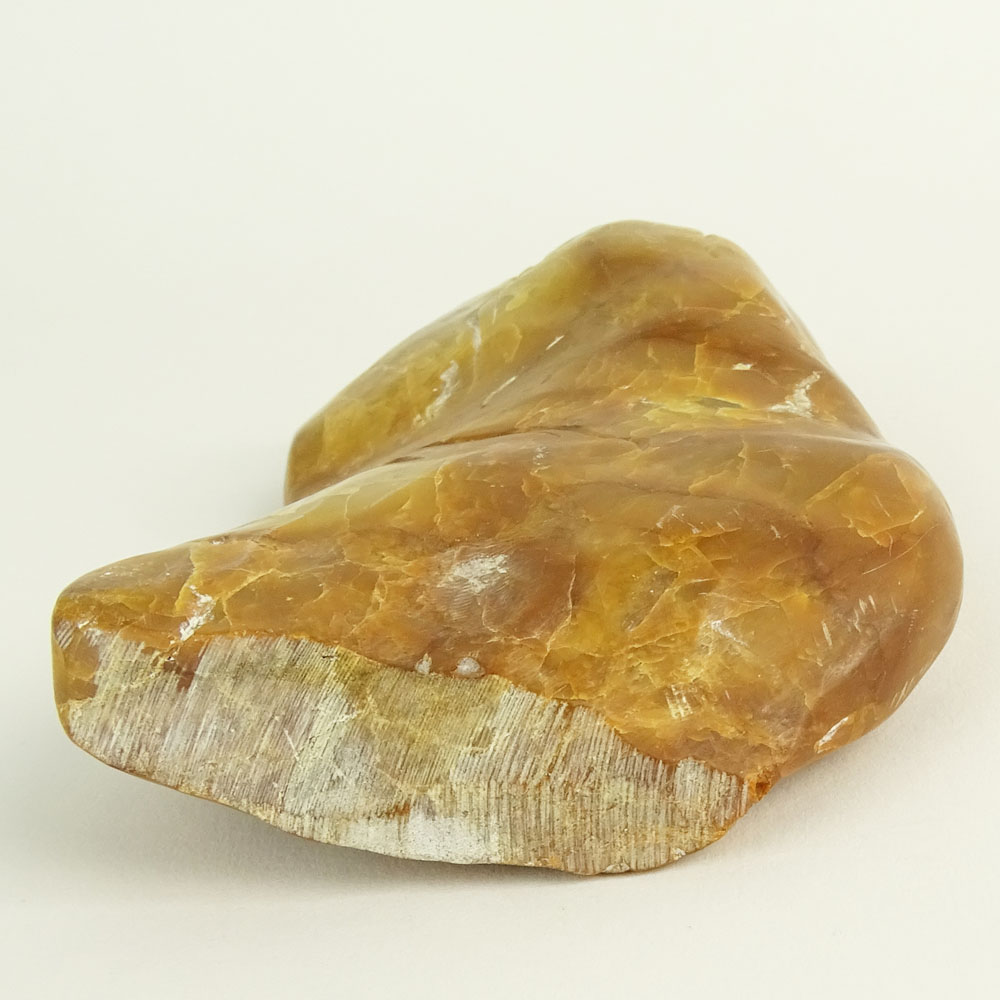 GIA Certified Pyrophyllite Carved Scholars Stone.