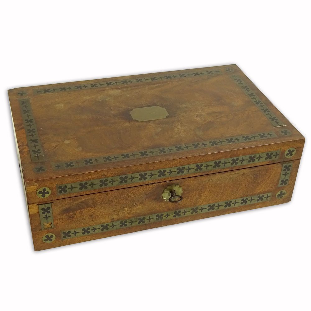 19th Century English Mahogany Lap Desk.