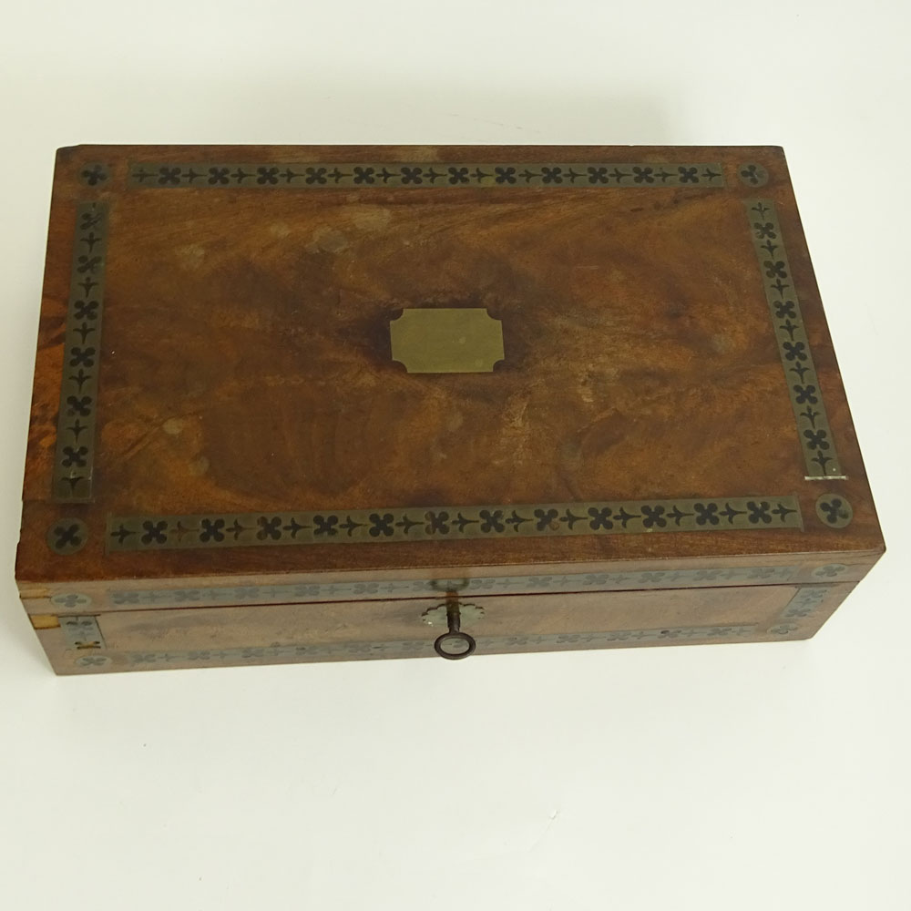 19th Century English Mahogany Lap Desk.