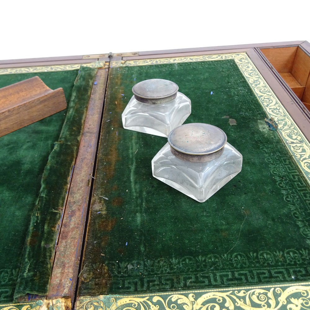 19th Century English Mahogany Lap Desk.