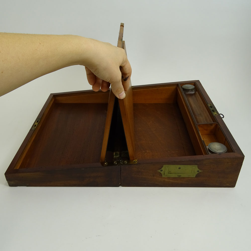 19th Century English Mahogany Lap Desk.