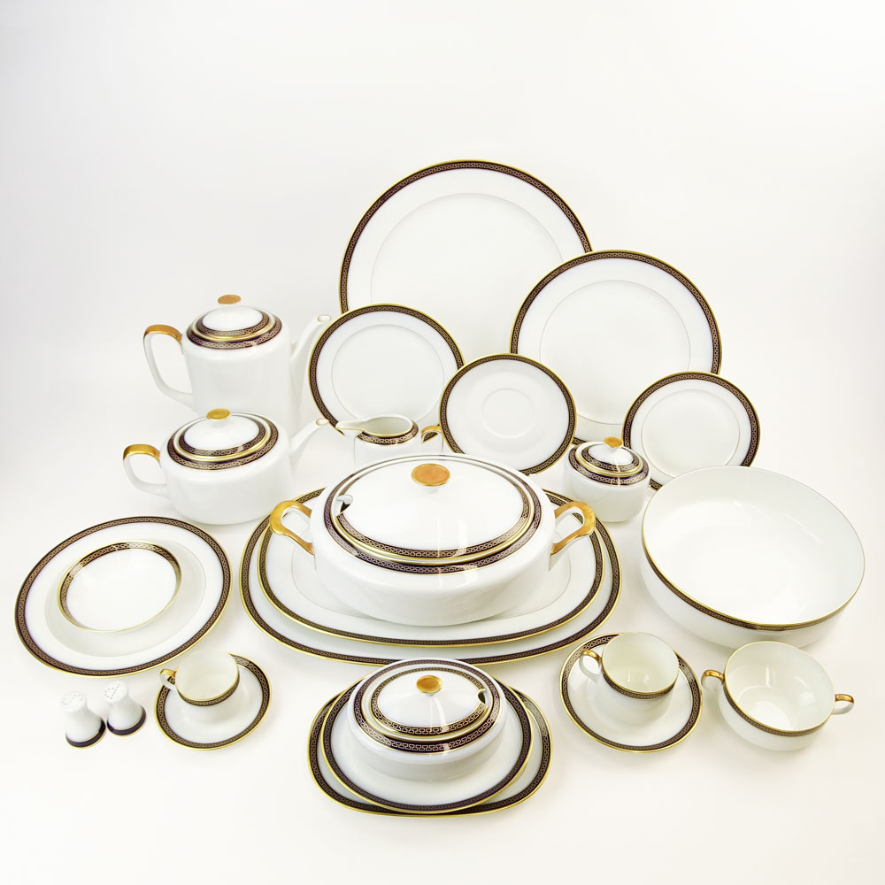 One Hundred Fifty Seven Piece Hutschenreuther "Alcazar" Dinnerware Set.