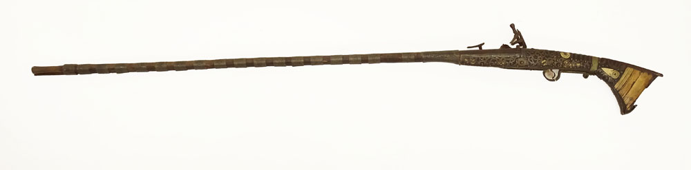 19th Century Berber Long Gun Musket from the Atlas Mountain Region of Morocco.