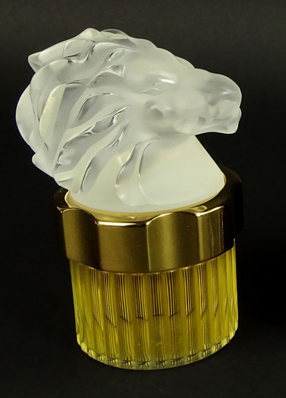 Boxed Lalique 3.3 fl. oz Pour Homme Eau de Parfum Lion Head Bottle.