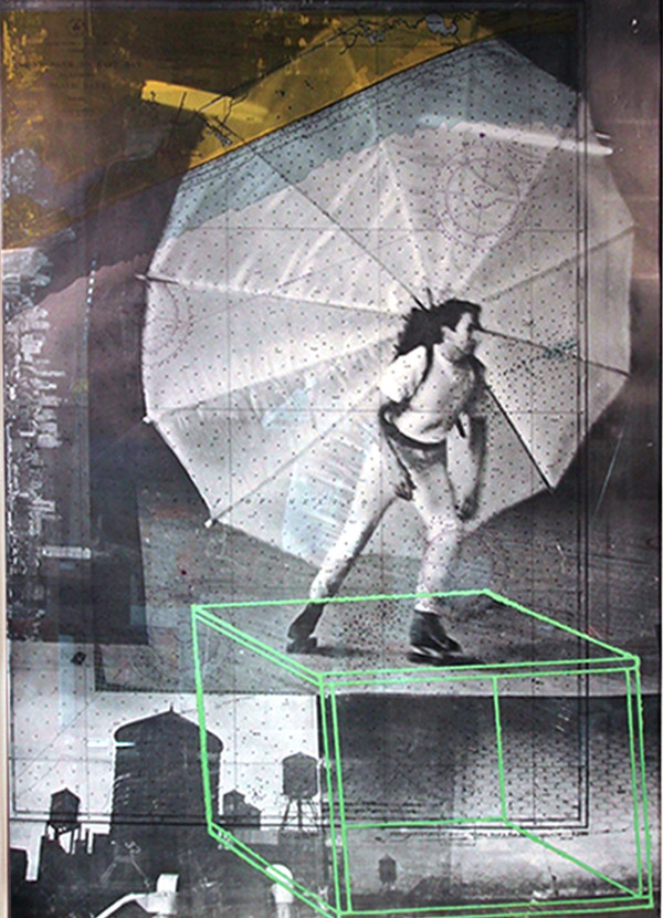 Robert Rauschenberg, 1968 Tryptic Photolithograph on paper "Visual Autobiography". 