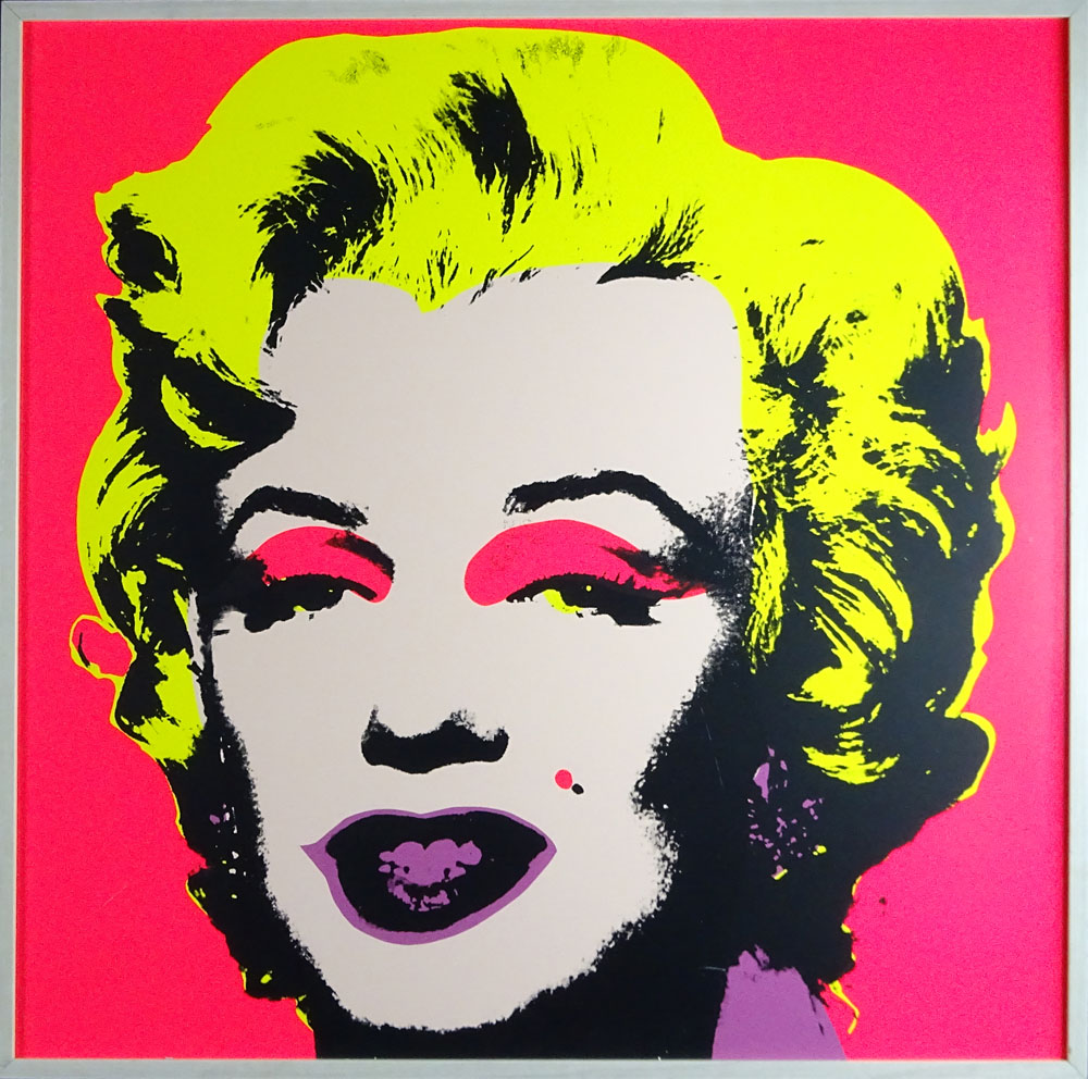 after: Andy Warhol, American (1928-1987) Sunday B Morning Screenprint in colors on wove paper "Marilyn". 