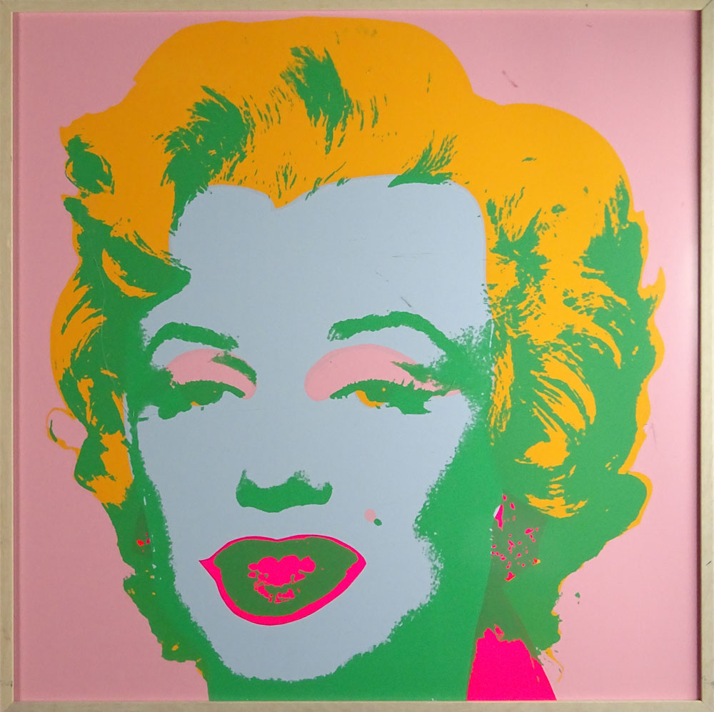 after: Andy Warhol, American (1928-1987) Sunday B Morning Screenprint in colors on wove paper "Marilyn". 