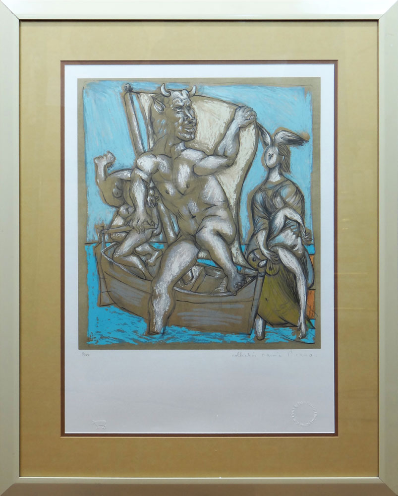 after: Pablo Picasso, Spanish (1881-1973) Collection Marina Picasso Circa 1979-1982 Color Lithograph.