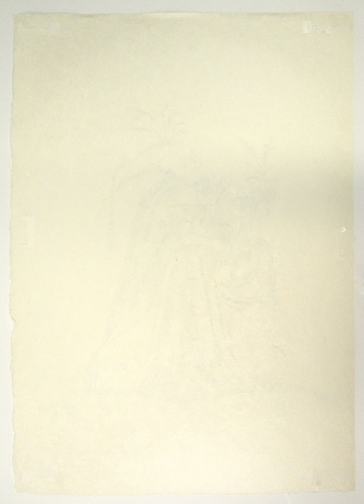 Salvador Dali, Circa 1973 Lithograph "Sheet from the portfolio Les Songes Drolatiques de Pantagruel". 