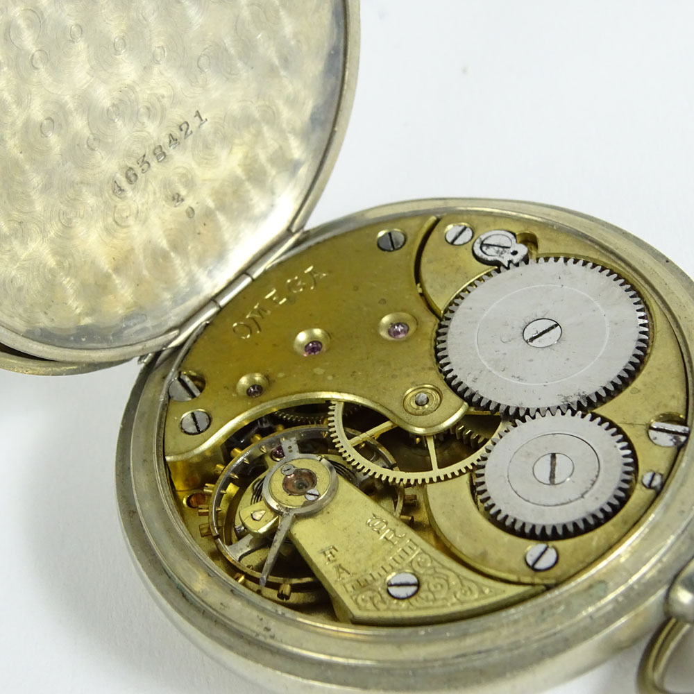 Vintage Omega Erotic Open Face Pocketwatch.