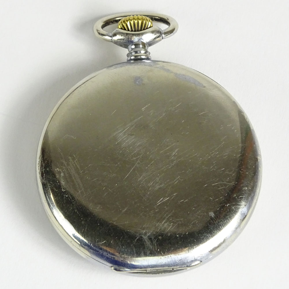 Vintage Hand painted Erotic Open Face Pocket watch.