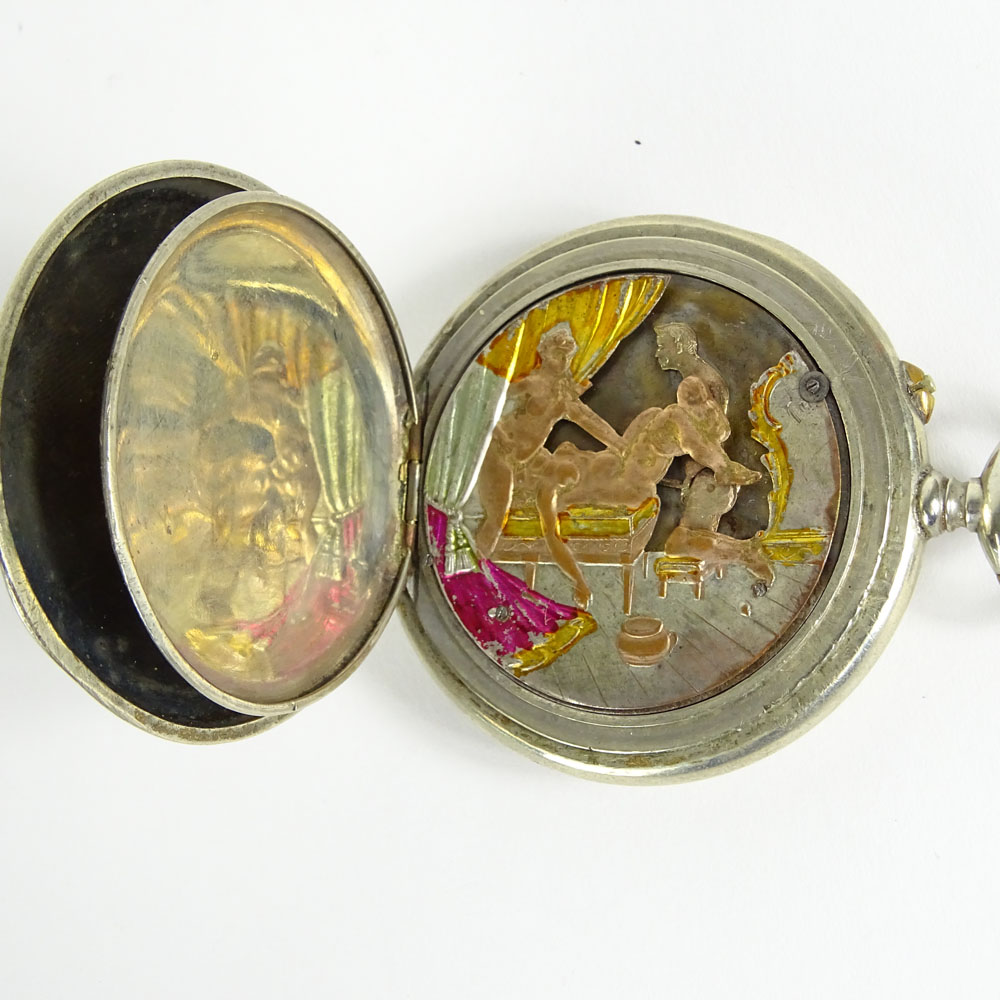 Antique Animated Erotic Pocket watch.