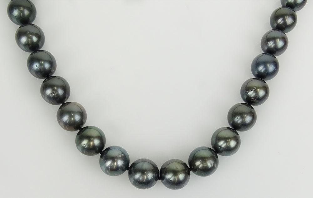 AIGL Certified Tahitian Pearl Necklace.