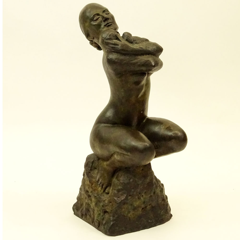 Enzo Plazzotta, Italian (1921-1981) Bronze Sculpture "Melania" 