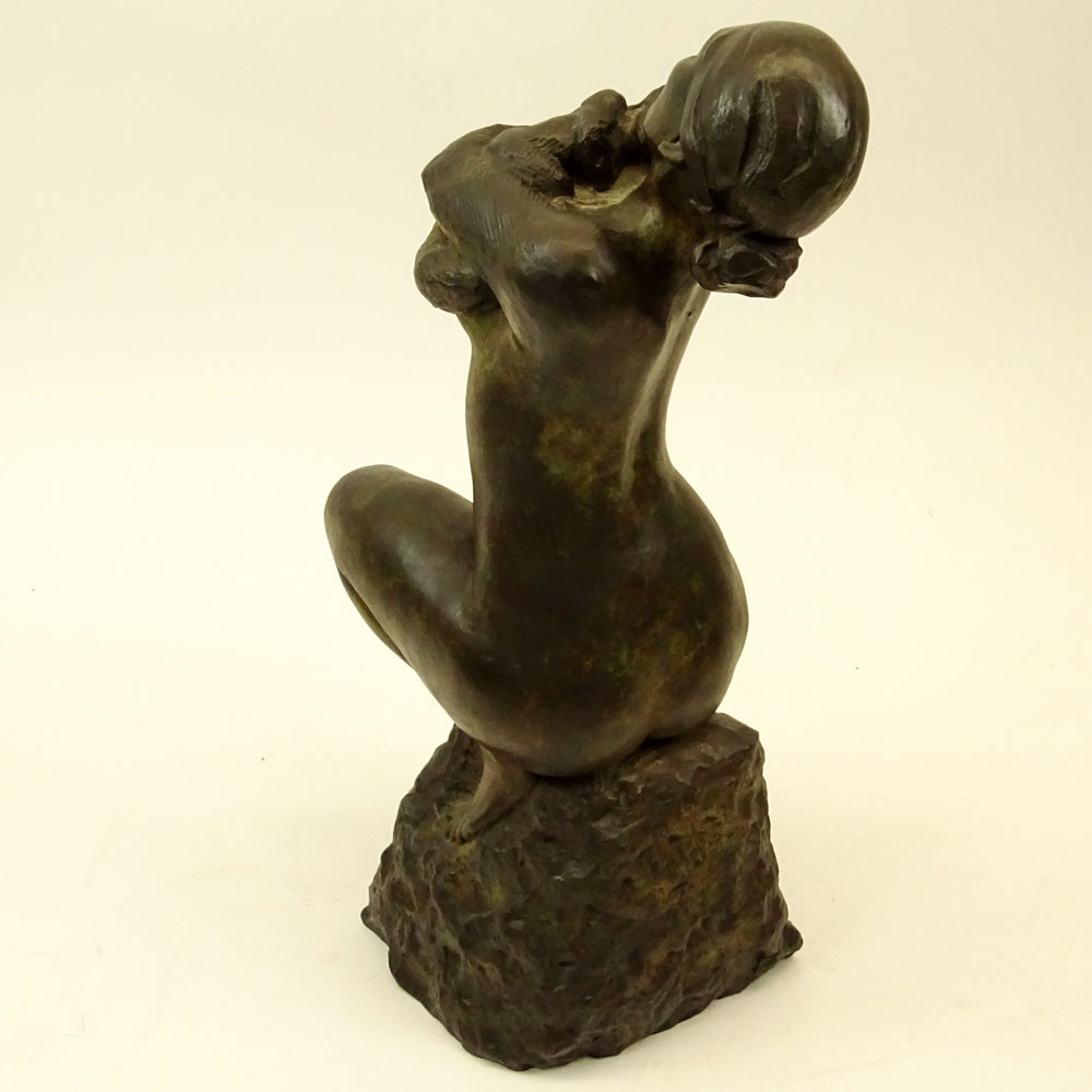 Enzo Plazzotta, Italian (1921-1981) Bronze Sculpture "Melania" 