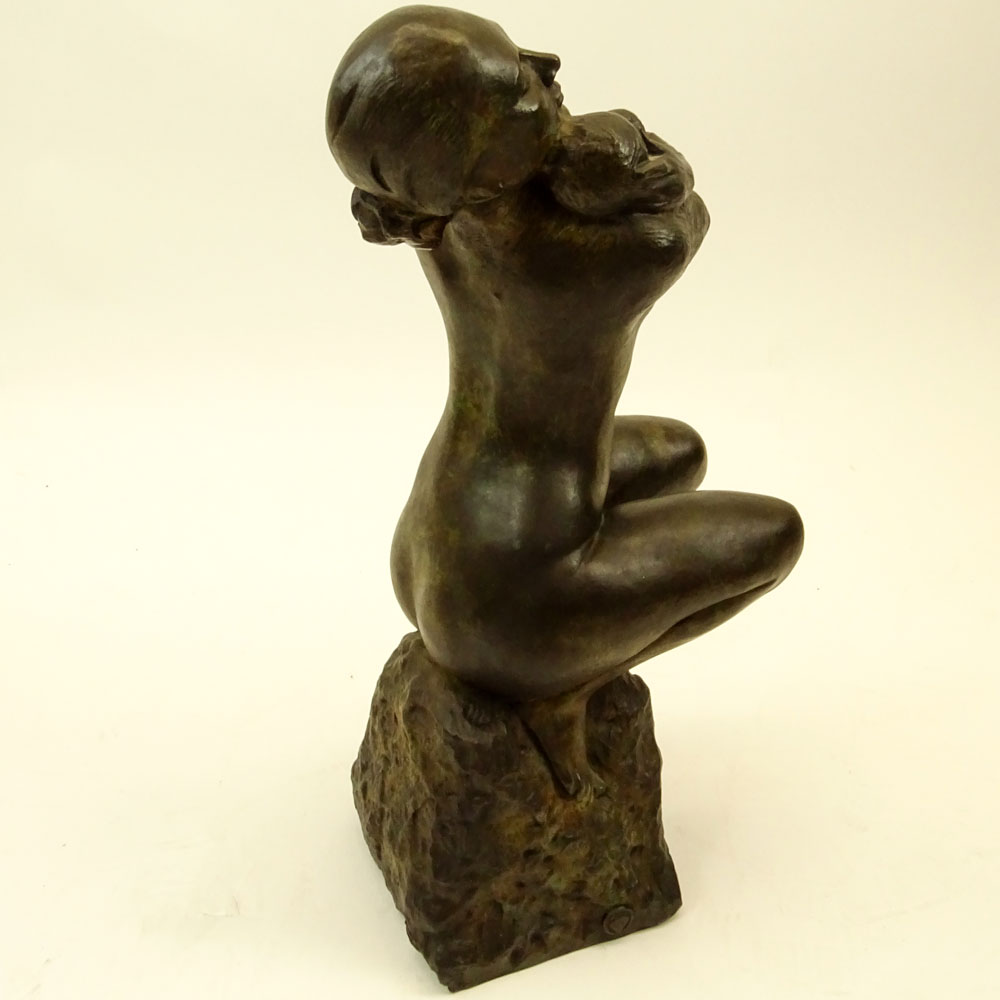 Enzo Plazzotta, Italian (1921-1981) Bronze Sculpture "Melania" 