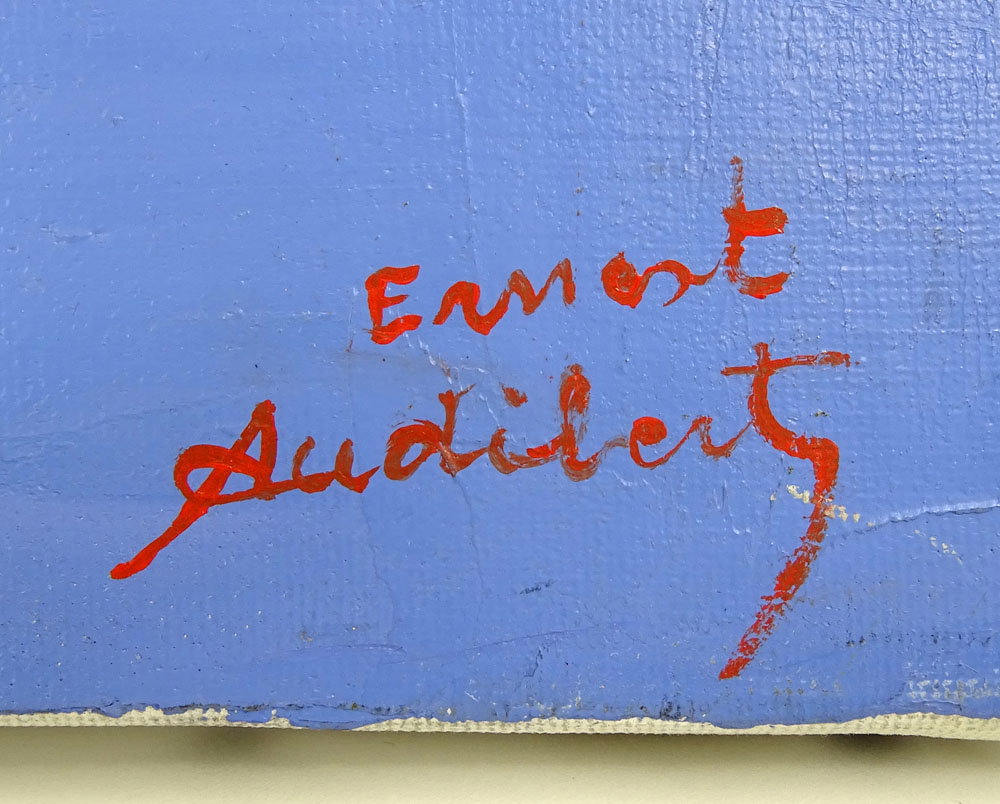 Ernest Audibert, French (20th C) Oil on canvas "Environs de St Maxime" 