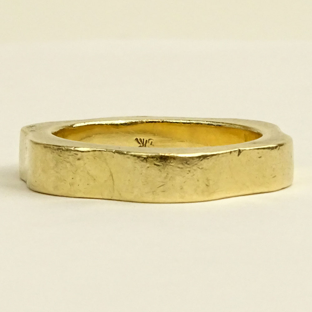 Man's Vintage 14 Karat Yellow Gold Wedding Band.