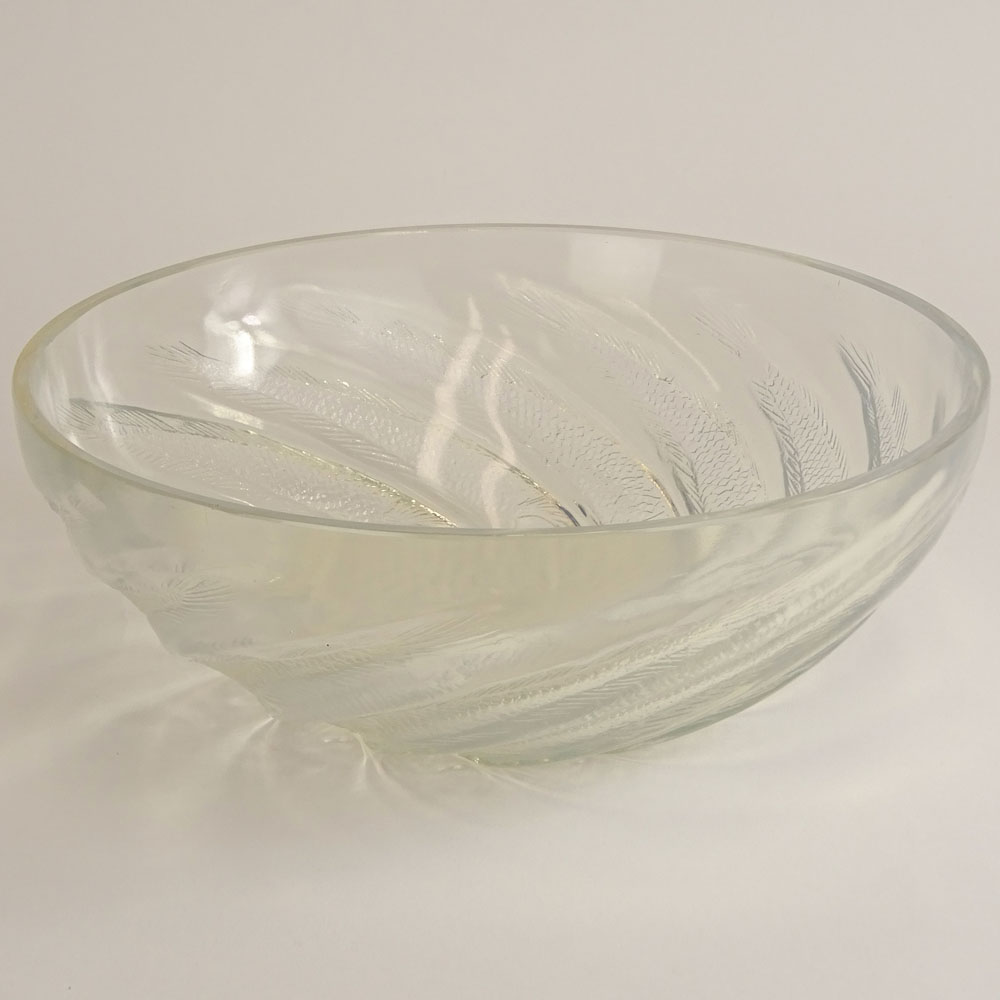 R. Lalique Opalescent “Poissons” Bowl.