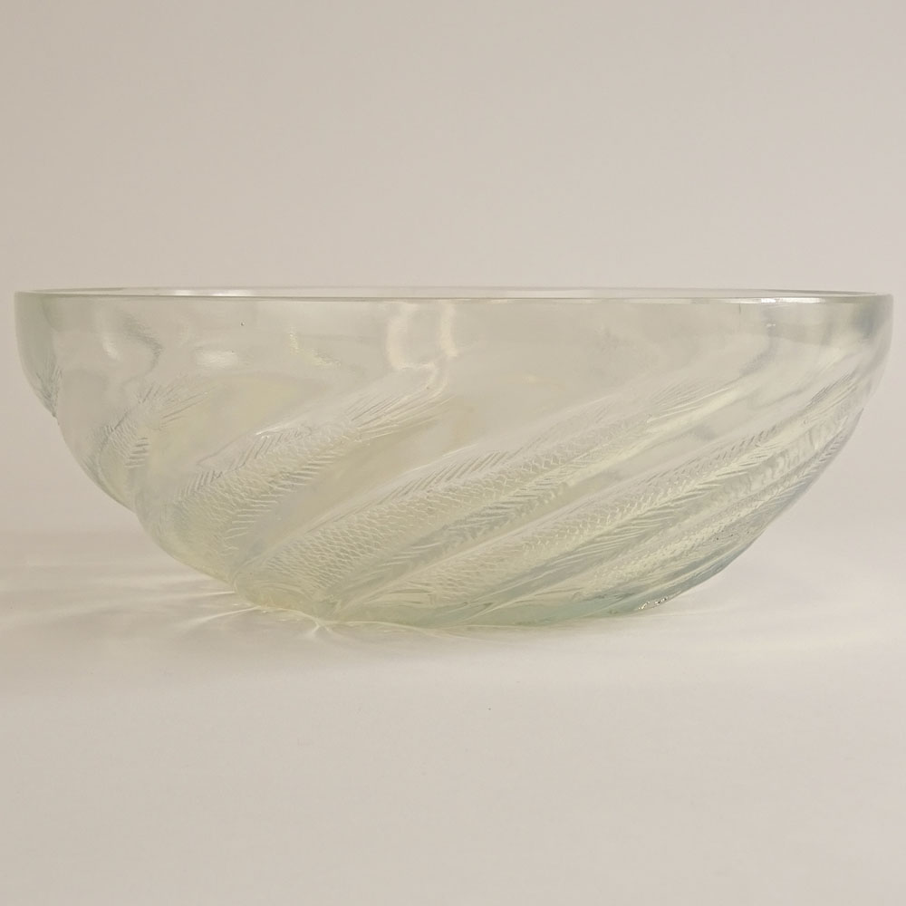 R. Lalique Opalescent “Poissons” Bowl.