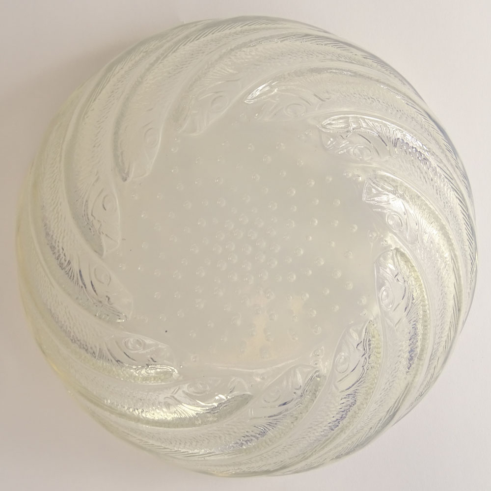 R. Lalique Opalescent “Poissons” Bowl.