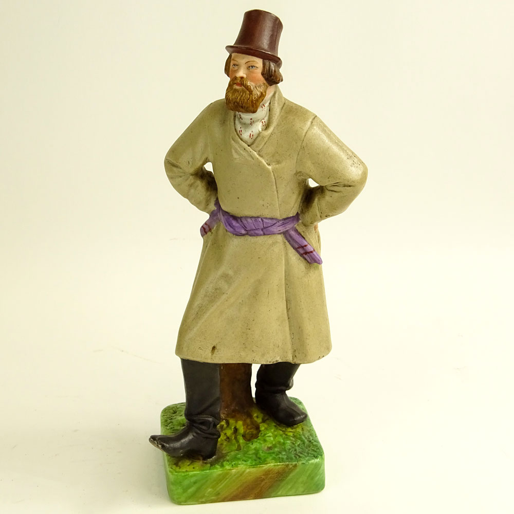 Vintage Russian Pottery Porcelain Figure of a Man.