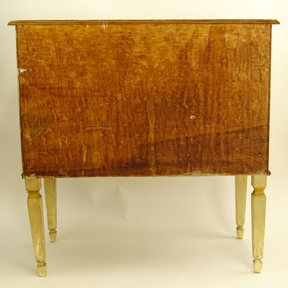 Early to Mid 20th Century Painted Three Drawer Commode.