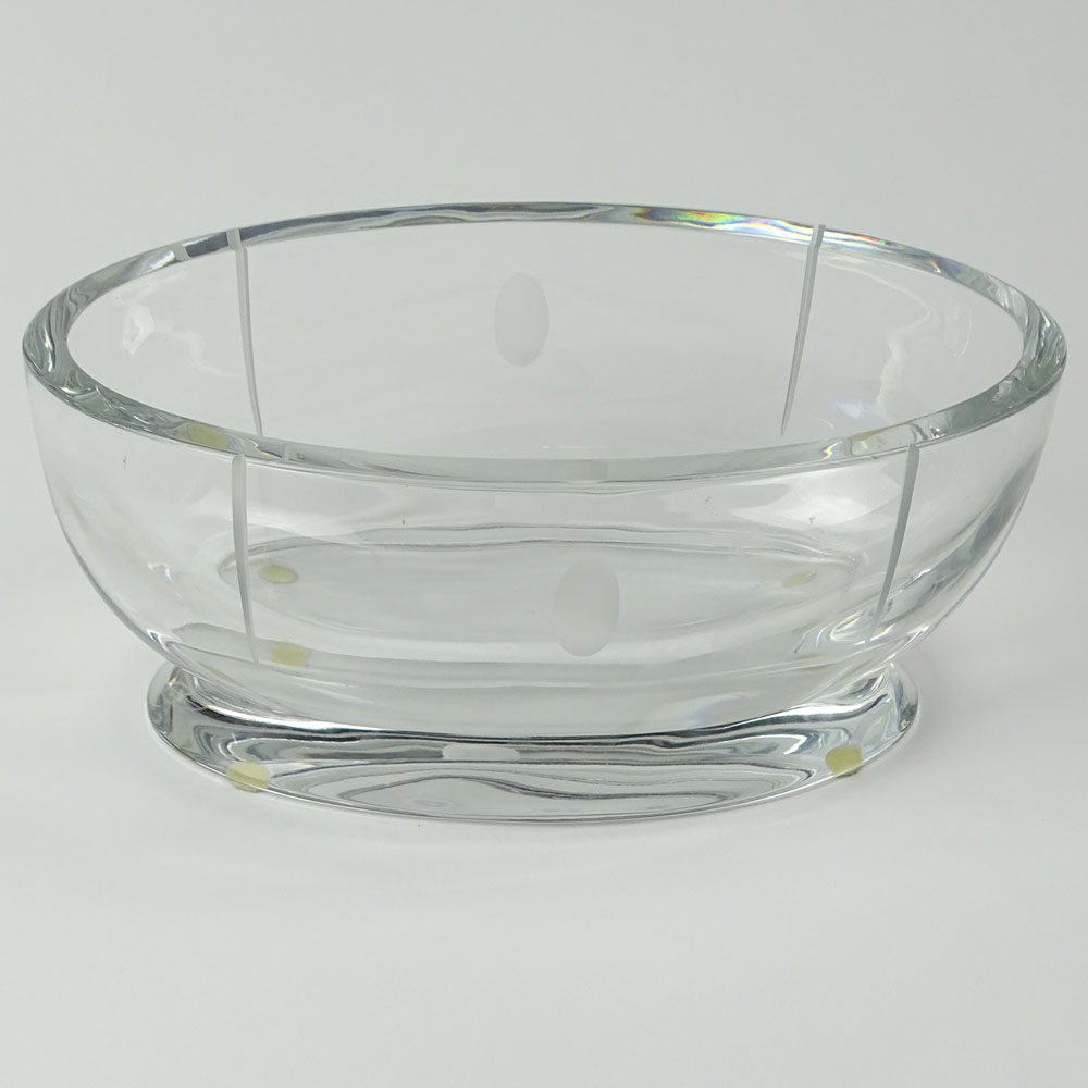 Contemporary Baccarat Crystal Bowl.