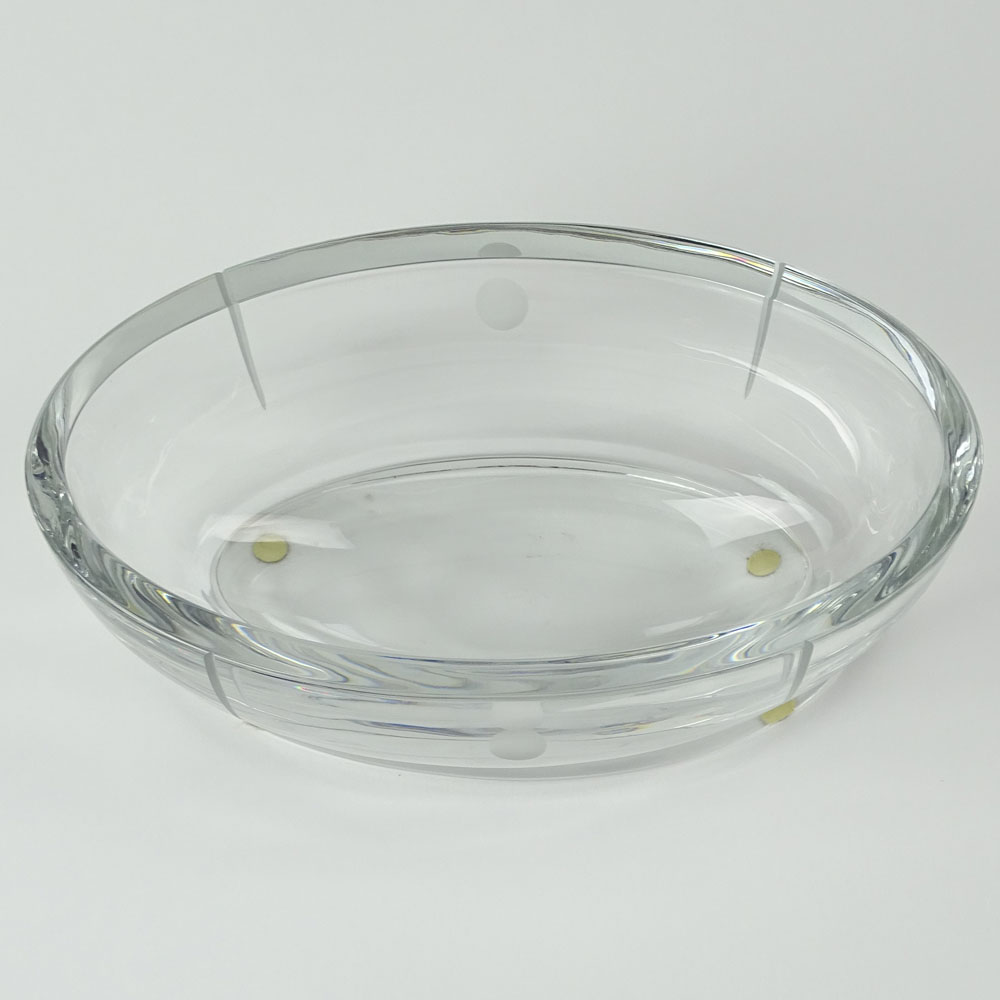 Contemporary Baccarat Crystal Bowl.