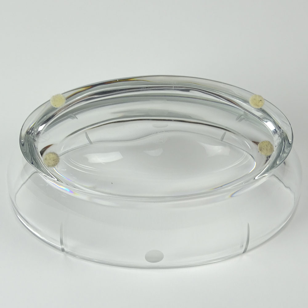 Contemporary Baccarat Crystal Bowl.