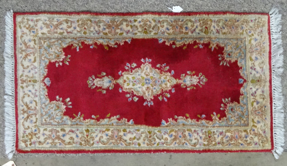 Small Vintage Levar Kerman Rug.