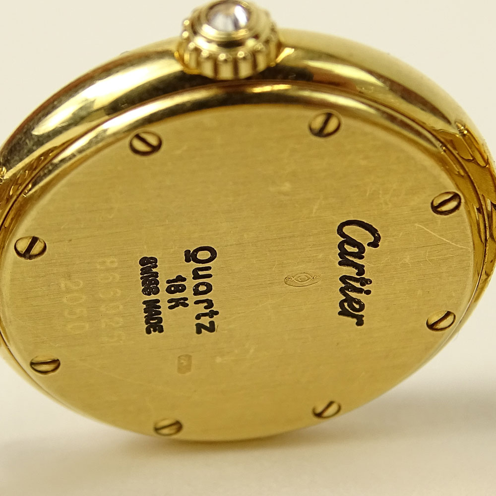 Lady's Cartier 18 Karat Yellow Gold Panthere Quartz Movement Watch.