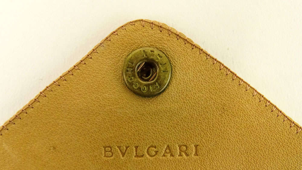 Circa 1960's Bulgari Emerald Cut Aquamarine and 18 Karat Yellow Gold Ring.