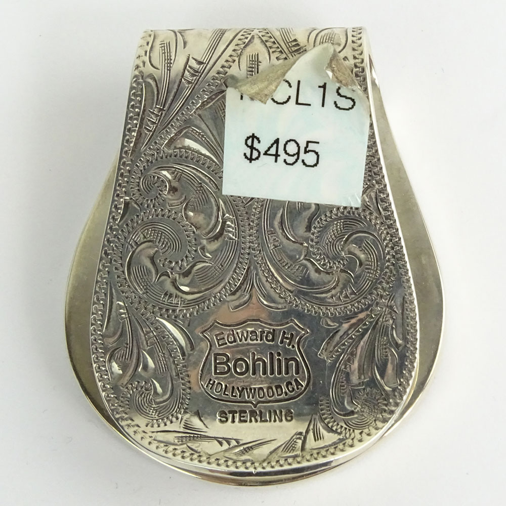 Hermes BNIB Palladium Money Clip - Vintage Lux