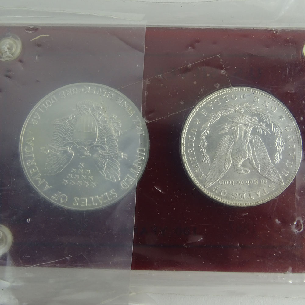 Lot of Three (3) U.S. Silver Dollar 1886 - 1986 100 Years Sets.