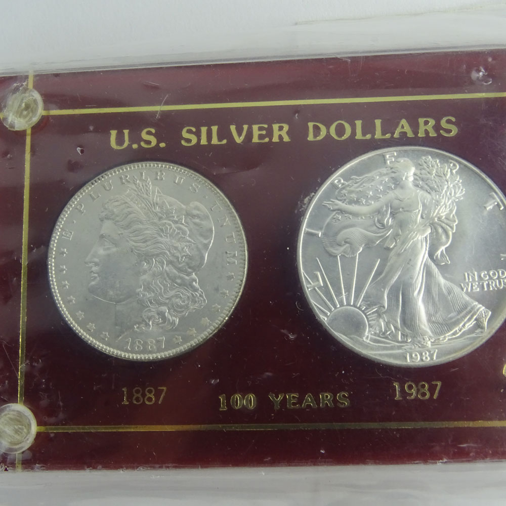 Lot of Three (3) U.S. Silver Dollar 1886 - 1986 100 Years Sets.