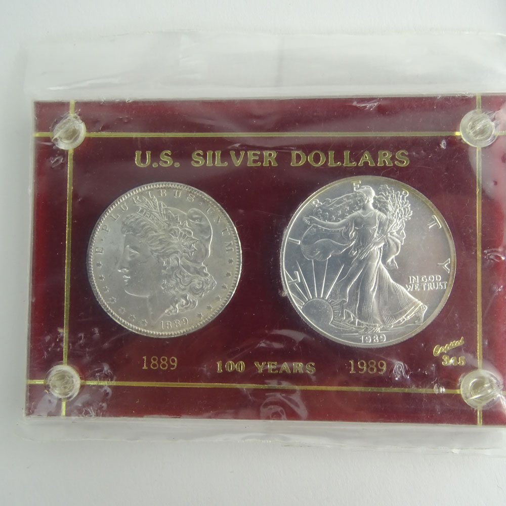 Lot of Two (2) U.S. Silver Dollar 1886 - 1986 100 Years Sets.