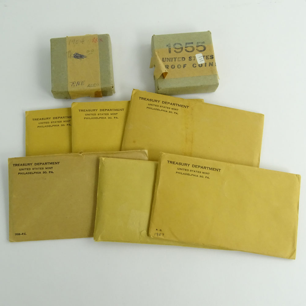 Collection of Eight (8) U.S. Proof Sets.