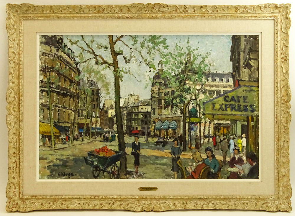 Constantin Kluge, French (1912-2003) oil on canvas "Le Magasin Du Printemps"