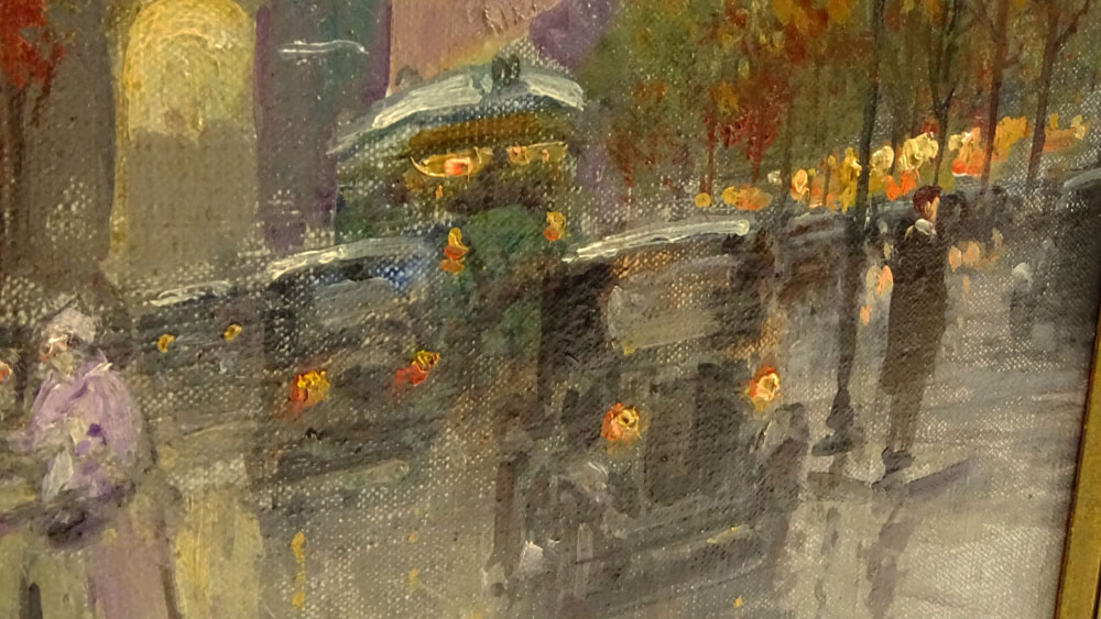 Edouard LÈon CortËs, French (1882-1969) Oil on canvas "Arc de Triomphe"