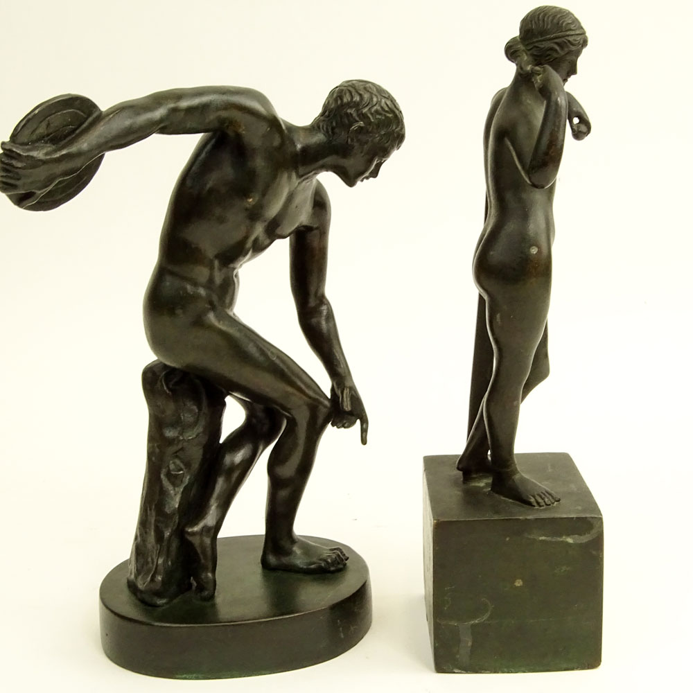 Lot of Two (2) Classical Bronze Sculptures.