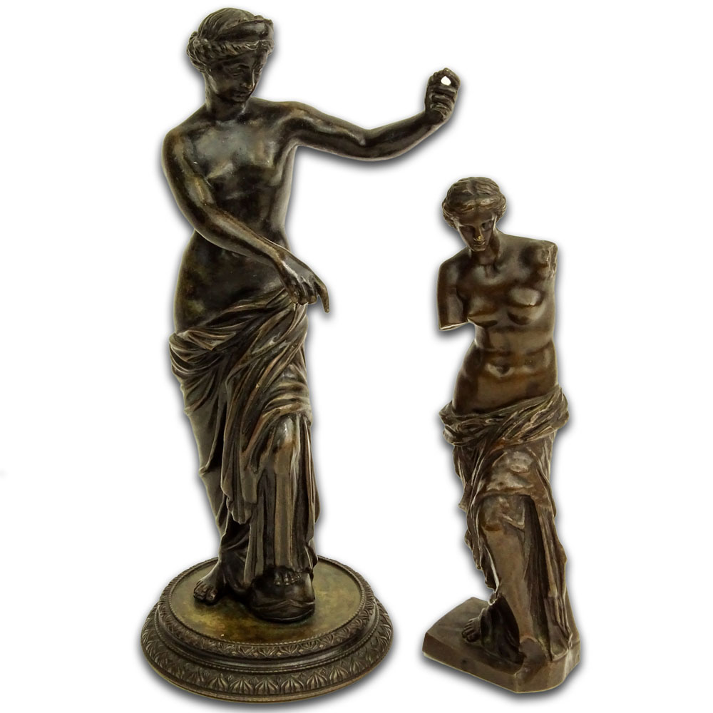 Lot of Two (2) Classical Bronze Sculptures.