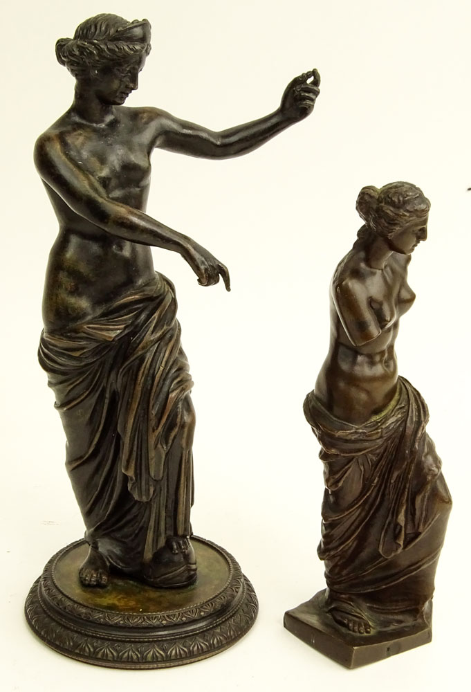 Lot of Two (2) Classical Bronze Sculptures.