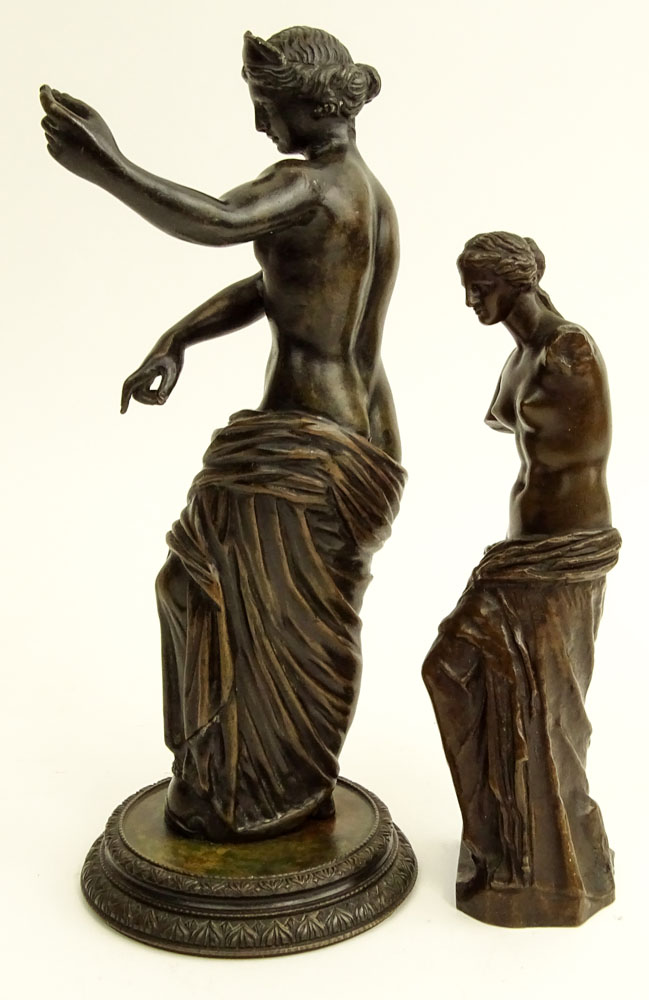 Lot of Two (2) Classical Bronze Sculptures.