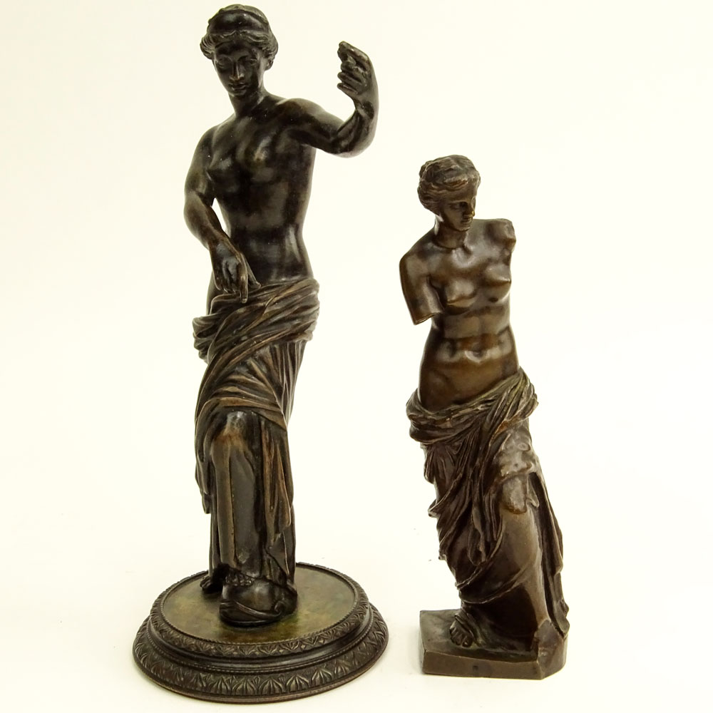 Lot of Two (2) Classical Bronze Sculptures.