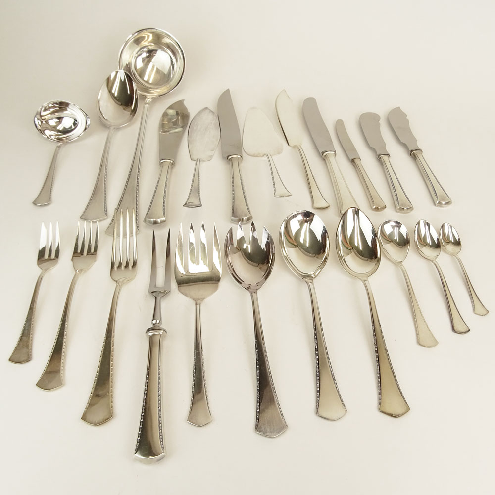 Mid 20th Century One Hundred Thirty Three (133) Piece OKA Sterling Silver Flatware Service