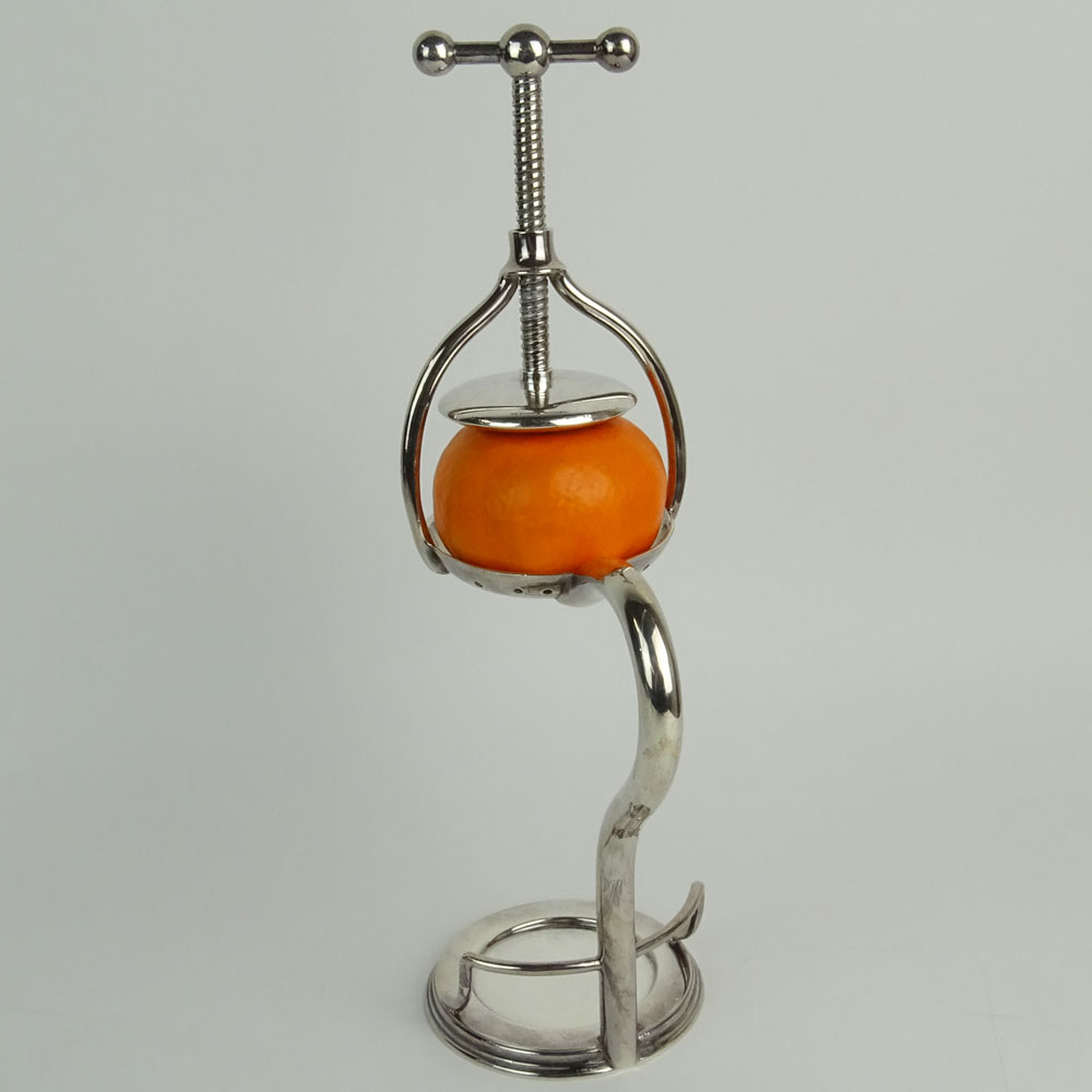 Vintage English Silver Plate Orange Press.